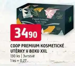 Terno Coop premium kosmetické uterky v boxu xxl 130 ks 3vrstvé nabídka
