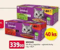 Terno Whiskas 40x 85 g kapsička vybrané druhy nabídka