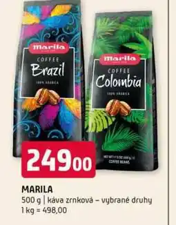 Terno Marila 500 g káva zrnková vybrané druhy nabídka