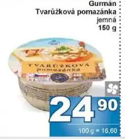 Jip Gurmán Tvarůžková pomazánka nabídka