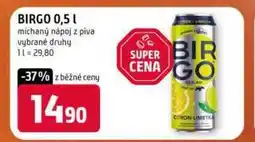 Terno Birgo 0,5l michaný nápoj z piva vybrané druhy nabídka