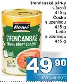 Jip Trenčanské párky nabídka