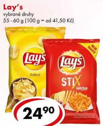 CBA Lay's, 55-60 g nabídka