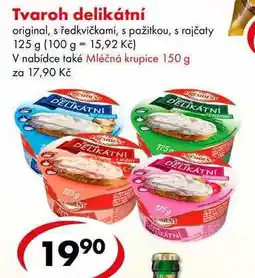CBA Tvaroh delikátní, 125 g nabídka