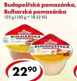 CBA Budapešťská pomazánka, Bulharská pomazánka, 125 g nabídka