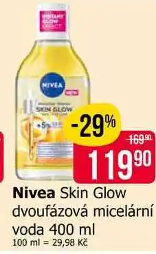 Teta Nivea Skin Glow dvoufázová micelární voda 400 ml nabídka