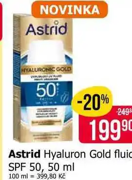 Teta Astrid Hyaluron Gold fluid SPF 50, 50 ml nabídka