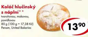 CBA Koláč hlučínský s náplní, 80 g nabídka