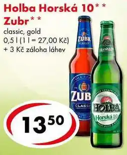 CBA Holba Horská 10, 0,5 l nabídka