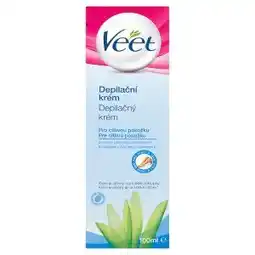 Teta Veet Depilační krém pro citlivou pokožku s aloe vera & vitamínem E pro nohy a tělo 100ml nabídka