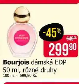 Teta Bourjois dámská EDP 50 ml, různé druhy nabídka
