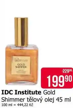 Teta IDC Institute Gold Shimmer tělový olej 45 ml nabídka