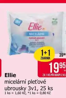 Teta Ellie micelární pleťové ubrousky 3v1, 25 ks nabídka