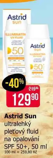 Teta Astrid Sun ultralehký pleťový fluid na opalování SPF 50+, 50 ml nabídka