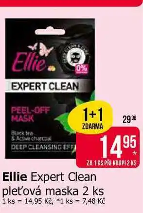 Teta Ellie Expert Clean pleťová maska 2 ks nabídka