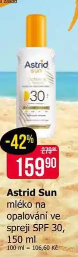 Teta Astrid Sun mléko na opalování ve spreji SPF 30, 150 ml nabídka