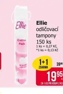Teta Ellie odličovací tampony 150 ks nabídka