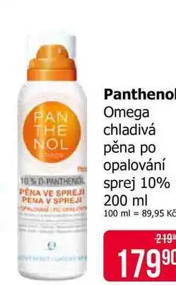 Teta Panthenol Omega chladivá pěna po opalování sprej 10% 200 ml nabídka
