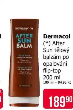 Teta Dermacol After Sun tělový balzám po opalování flip-top 200 ml nabídka