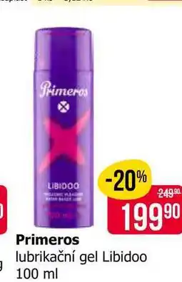 Teta Primeros lubrikační gel Libidoo 100 ml nabídka