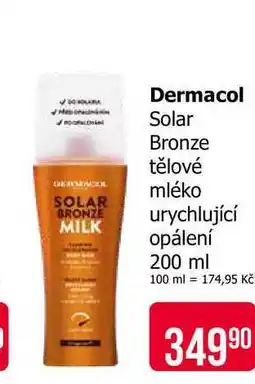 Teta Dermacol Solar Bronze tělové mléko urychlující opálení 200 ml nabídka