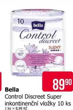 Teta Bella Control Discreet Super inkontinenční vložky 10 ks nabídka