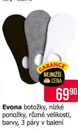 Teta Evona botožky, nízké ponožky, různé velikosti nabídka