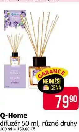 Teta Q-Home difuzér 50 ml, různé druhy nabídka