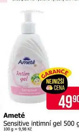 Teta Ameté Sensitive intimní gel 500 g nabídka