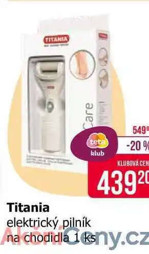 Teta Titania elektrický pilník na chodidla nabídka