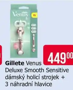 Teta Venus Deluxe Smooth Sensitive dámský holicí strojek + 3 náhradní hlavice nabídka