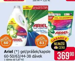 Teta Ariel gel/prášek/kapsle 60-50/63/44-38 dávek nabídka