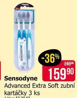 Teta Sensodyne -Advanced Extra Soft zubní kartáčky 3 ks nabídka