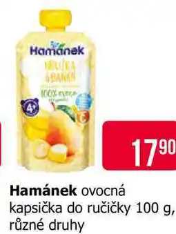 Teta Hamánek ovocná kapsička do ručičky 100 g, různé druhy nabídka