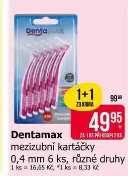 Teta Dentamax mezizubní kartáčky 0,4 mm 6 ks nabídka