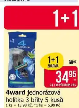 Teta 4ward jednorázová holítka 3 břity 5 kusů nabídka