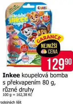 Teta Inkee koupelová bomba s překvapením 80 g, různé druhy nabídka