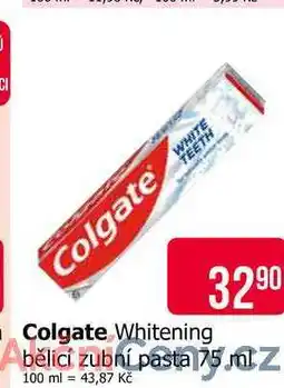 Teta Colgate Whitening Zubní pasta 75ml nabídka