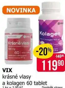Teta VIX Kolagen krásné vlasy a kolagen 60 tablet nabídka