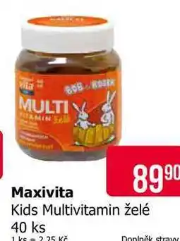 Teta Maxivita Kids Multivitamin želé 40 ks nabídka