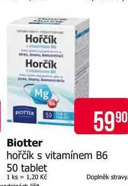Teta Biotter hořčík s vitamínem B6 50 tablet nabídka