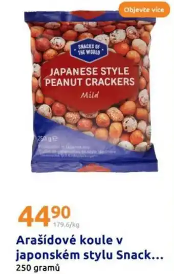 Action Arašídové koule v japonském stylu Snack nabídka