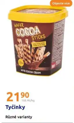 Action Tyčinky nabídka