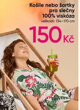 Pepco Košile nebo šortky pro slečny 100% viskóza nabídka