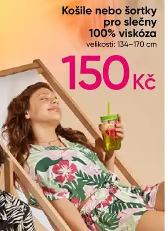 Pepco Košile nebo šortky pro slečny 100% viskóza nabídka