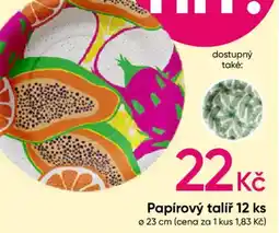 Pepco Papírový talíř nabídka