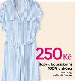 Pepco Šaty s kapsičkami 100% viskóza nabídka
