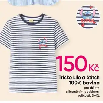 Pepco Tričko Lilo a Stitch 100% bavlna nabídka