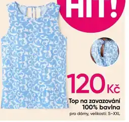 Pepco Top na zavazování 100% bavlna nabídka