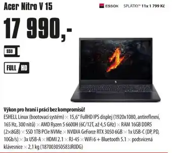 COMFOR Acer Nitro V 15 nabídka